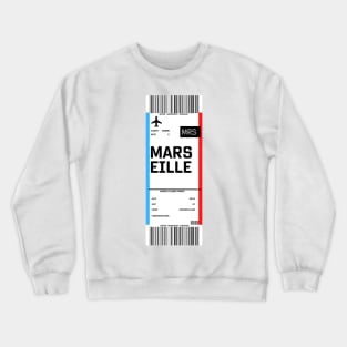 Boarding pass for Marseille Crewneck Sweatshirt